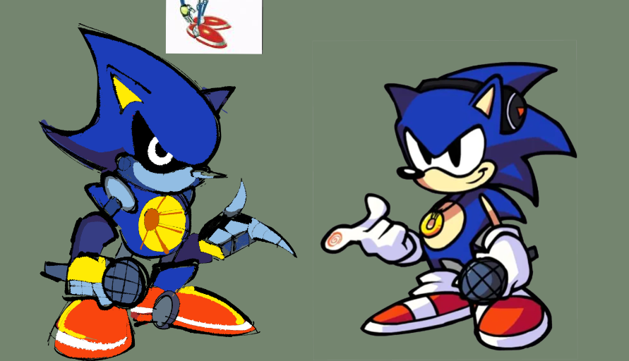 scopsilk's tweet photo. misc. 
- Blammed (Sonic Mix) P-Bot EggWalker 
- Week Sonic (Sonic Mix) Metal Sonic Concept Art 
- FNF: SONIC JAM x Sonic The Funk 
-  Werehog Concept Artwork https://t.co/SMFbim2ukO