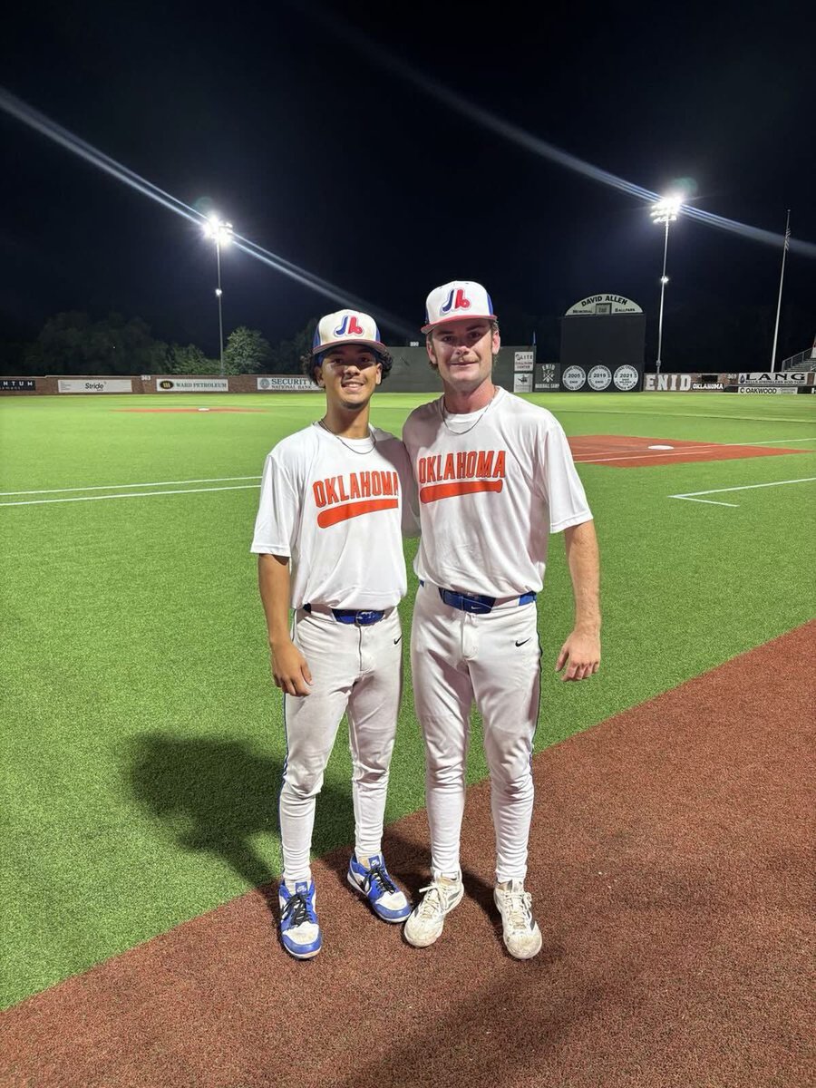 Gradyglidden's tweet photo. Honored to represent team Oklahoma Red and @Mlionsbaseball in the @Highplainseries Threw the last inning with two K’s, topped 90. Went 5 for 13 with 4 RBI’s at the plate. Thanks to my teammates and coaches. @Drap11 @JHaddox_19 https://t.co/DHDJ53mEam