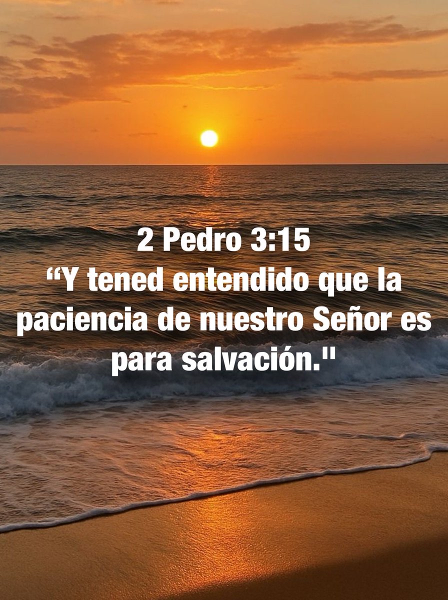 Carmenlop20's tweet photo. 2 Pedro 3:9
"El Señor no retarda su promesa, según algunos la tienen por tardanza, sino que es paciente para con nosotros, no queriendo que ninguno perezca, sino que todos procedan al arrepentimiento." https://t.co/awaz05zcB3