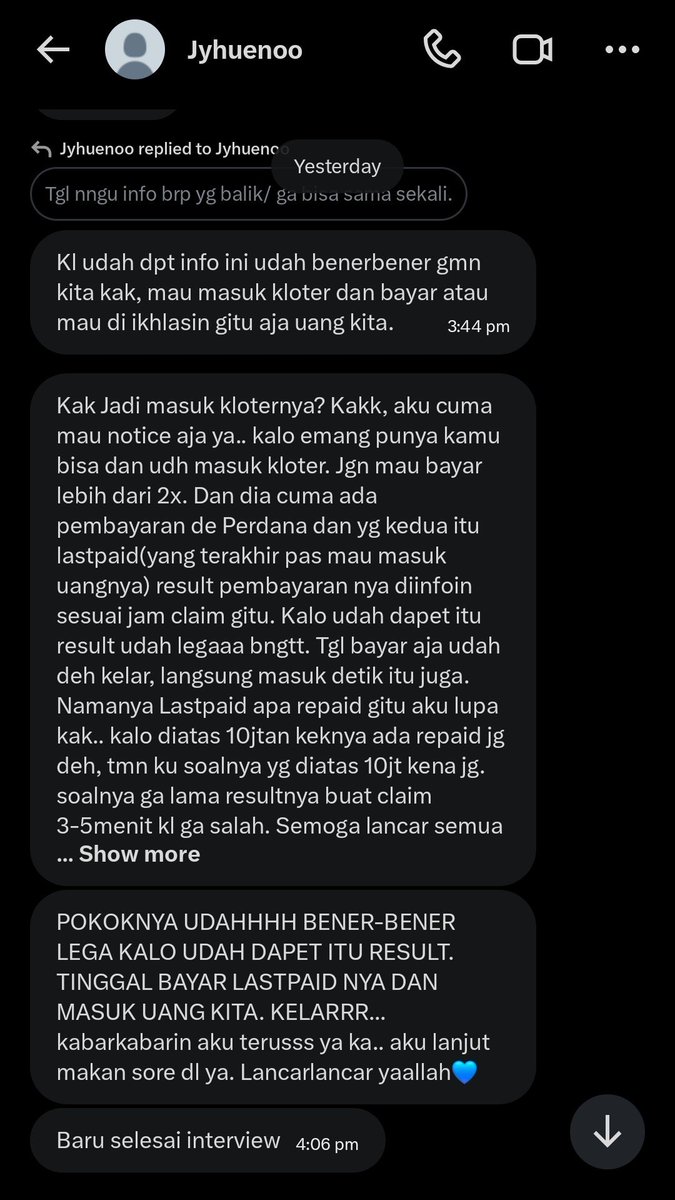 maryipossa's tweet photo. paling najis @Juhyhun7 bawa2 Allah kamu jahat bgt ngambil rezeki orang pura pura simpati padahal kamu scammernya anjing https://t.co/5lOZpBsoEk