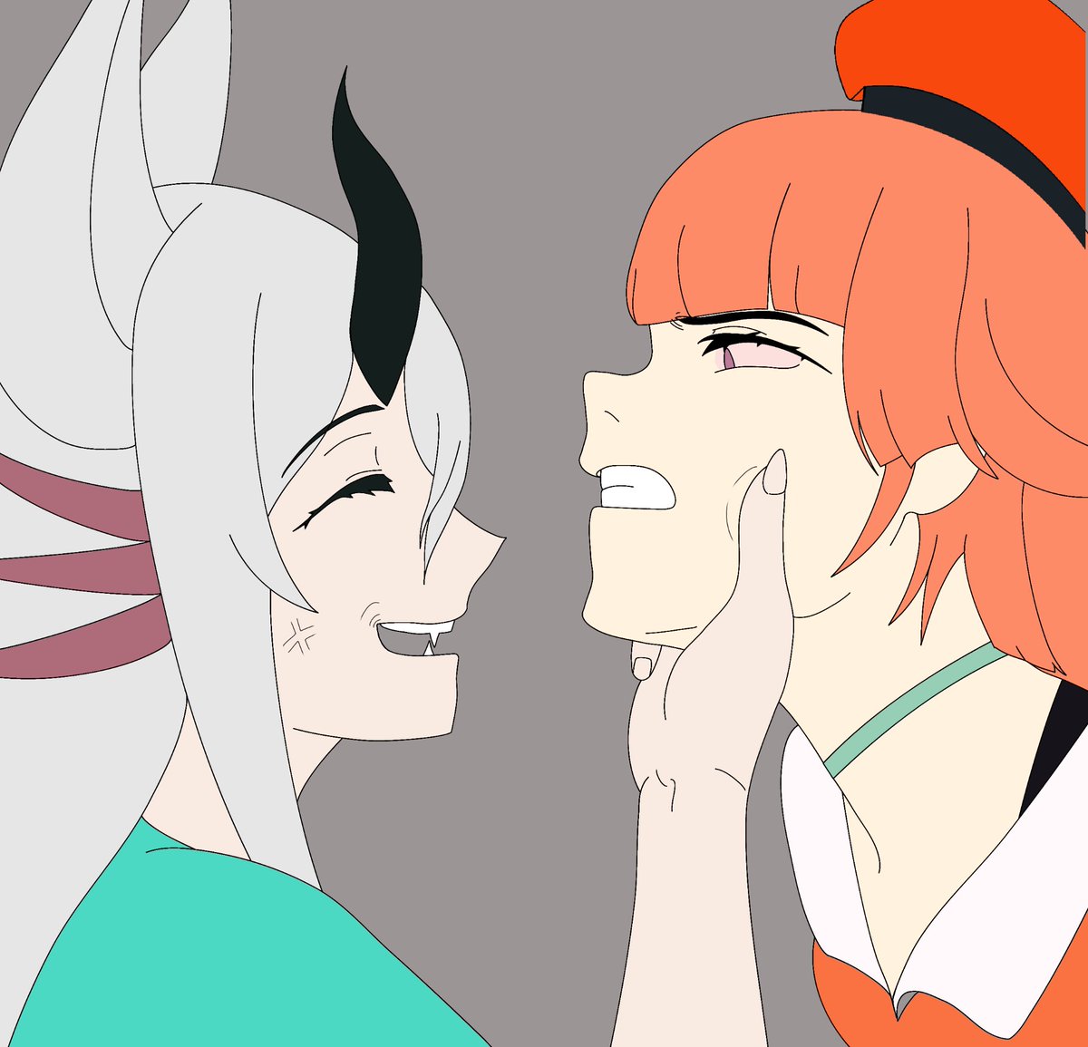 Fusheill's tweet photo. "Kiara's first encounter with Fushi, then Sheil took the control and holding her.
She mistook the souls surrounding him as the spirits of her own phoenix species." https://t.co/7lRXraRDZz