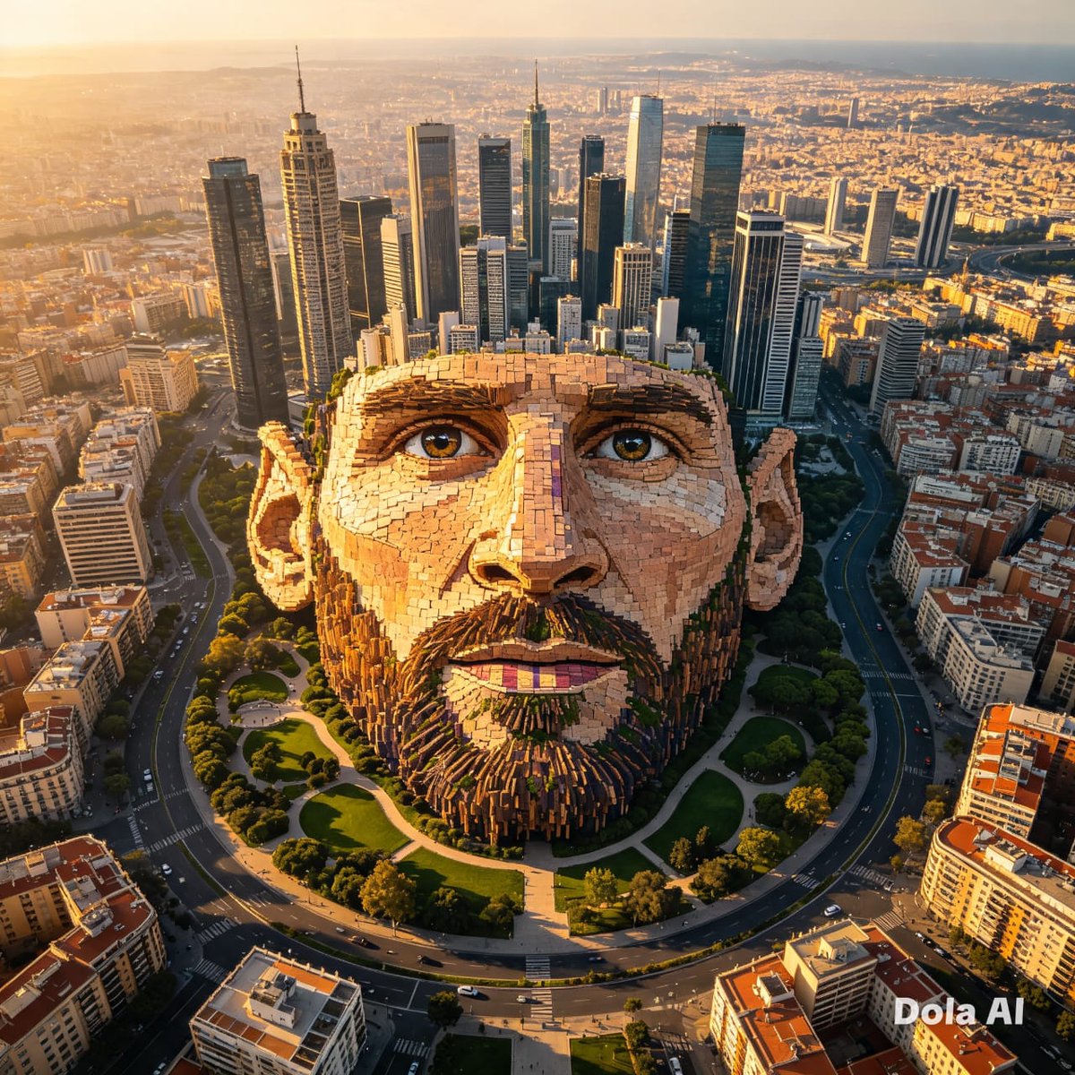 Ivan_johnus's tweet photo. Si ustedes ven una ciudad con edificios y la cara de Messi piensan con el Hemisferio Izquierdo y si ustedes ven esta ciudad y lloran seguramente son ingleses Vamos Argentina!! https://t.co/1LjAuEg06k