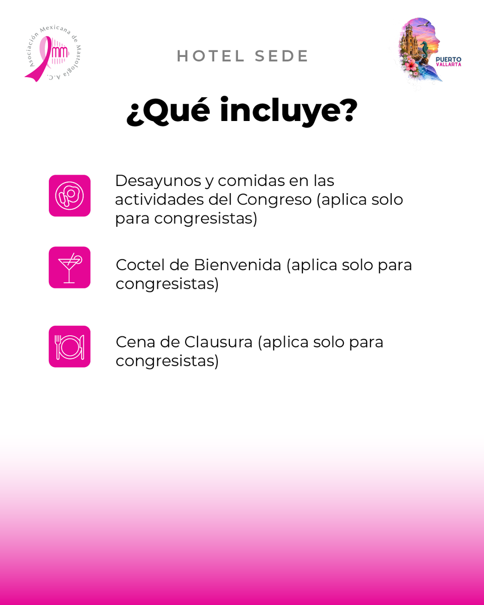 MastologiaMx's tweet photo. 🏨 Hospédate en el Hotel Sheraton Buganvilias, sede oficial del #CongresoMastología2026.
Aprovecha las tarifas preferenciales y reserva hoy. ✨
🔗 https://t.co/tVfdXXe6nO
#Congreso #AMM #Mastologia #Hotel #Cancerdemama https://t.co/gn5HOI003R