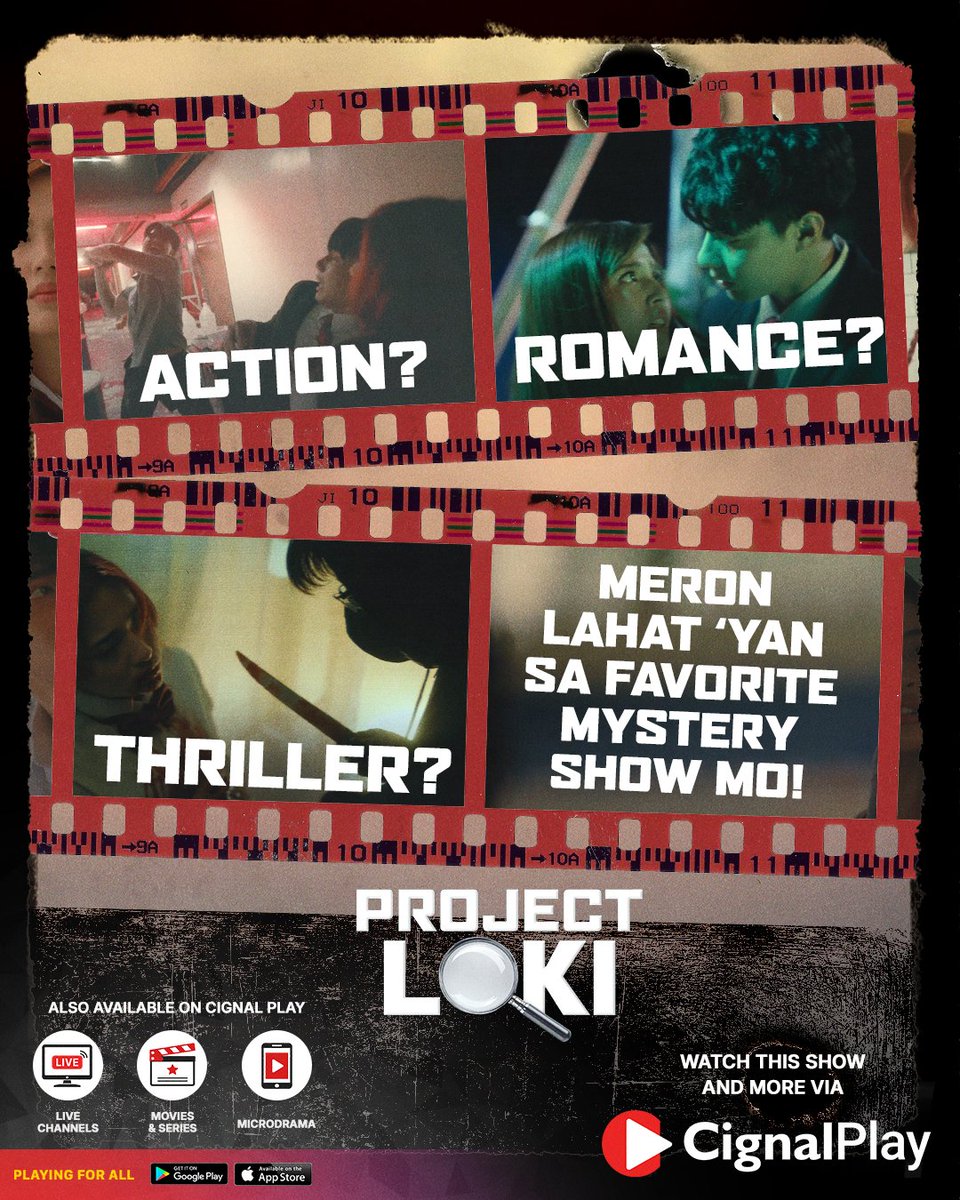 CignalPlay's tweet photo. Me: Gusto ko sa series, 'yung MULTI-GENRE.
#ProjectLoki: SAY NO MORE! 😏
Alamin ang chilling truth behind Clark U's walls ON-DEMAND dito lang sa #CignalPlay!
Click on the link and type Get Started! ➡ https://t.co/3oJW2UZi5l
Subscribe now! https://t.co/4tBcKERu2m