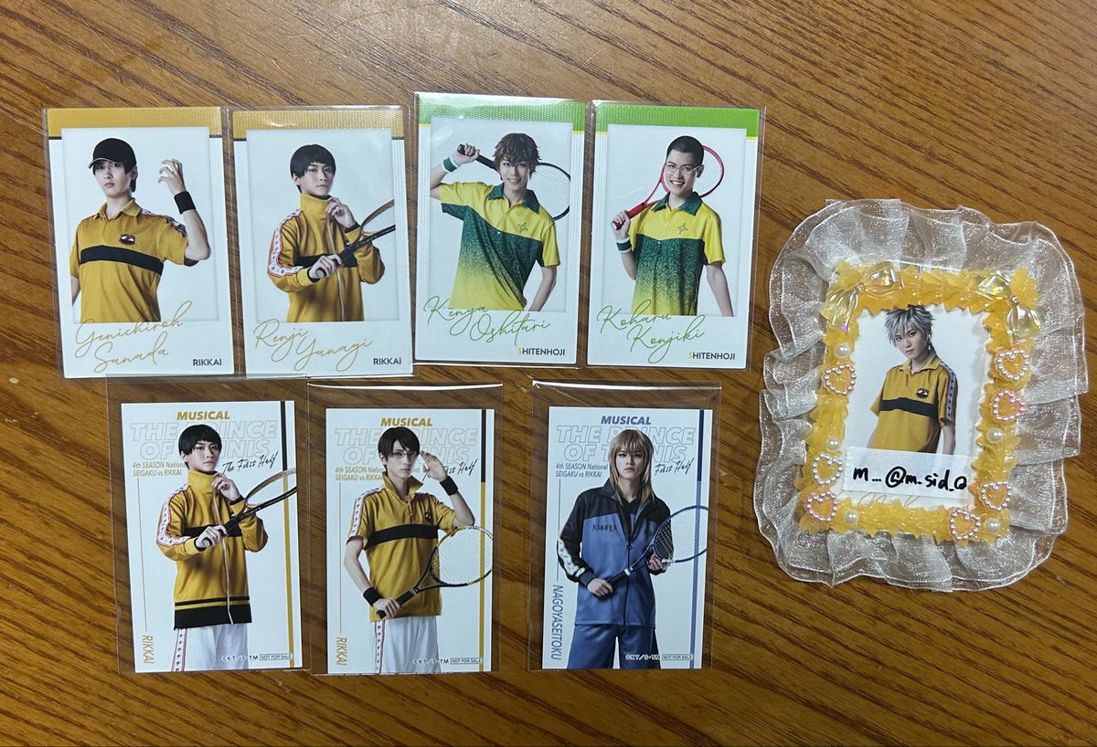 m_sid_Q's tweet photo. 【交換】テニミュ  全立 ツリビレ ポップアップ 

譲）
ランブロ：真田 柳 柳生 謙也 小春
ポラショ：真田 柳 謙也 小春
特典：柳 柳生 クラウザー
ステッカー：柳生 ユウジ
缶バ：幸村 2

求) 各同種仁王

✉️郵送希望✉️ https://t.co/wLPJvwrysZ
