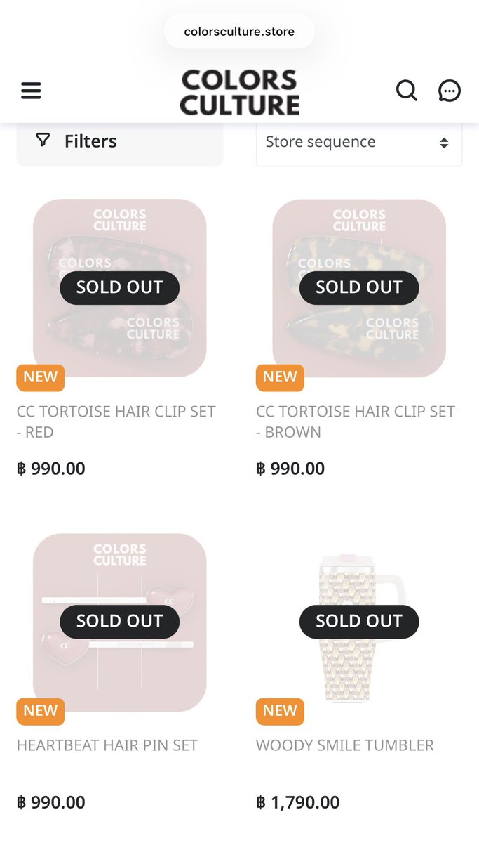 mycutiesbp's tweet photo. หมดทั้งหมด หมดทุกชิ้นทุกสีทุกประเภท sold out เรียบร้อยคับบบบบบ 😭😭♥️♥️

 #CCTheTreasuredFinds #colorsculture https://t.co/7H7a3kgXQi