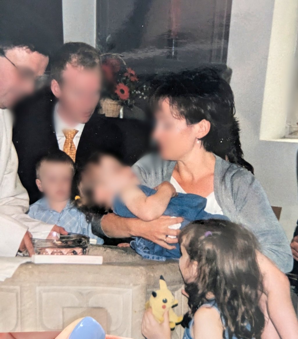 lozyrosie's tweet photo. When I was 5 I brought Pikachu to my sister's baptism https://t.co/pbpuMlbjhW