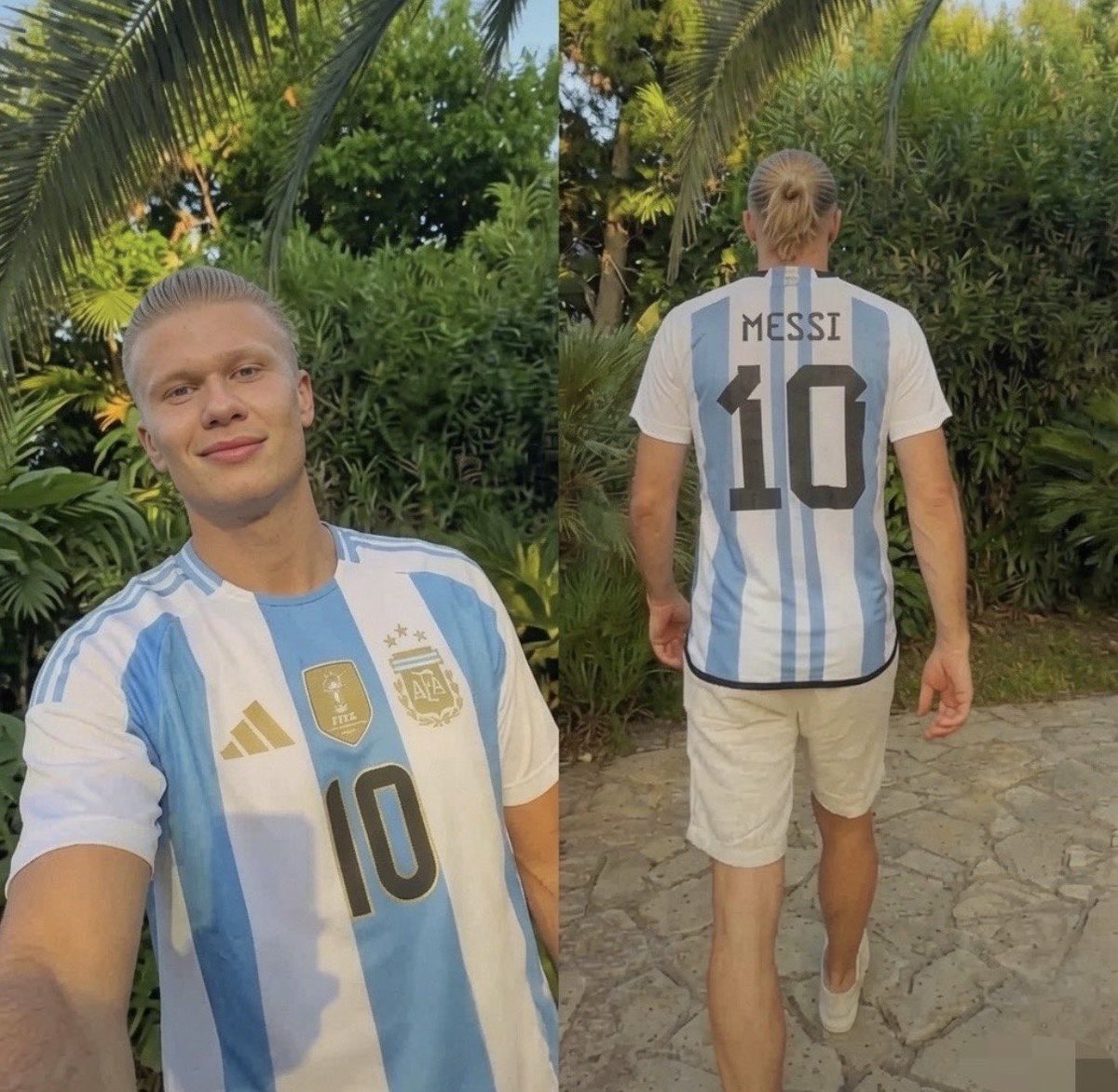 FullTime90X's tweet photo. 🗣️𝗘𝗿𝗹𝗶𝗻𝗴 𝗛𝗮𝗮𝗹𝗮𝗻𝗱: “Let’s go, Messi! Go and win the final now.” 🐐🇦🇷🏆🔥 https://t.co/7qIro5RWld