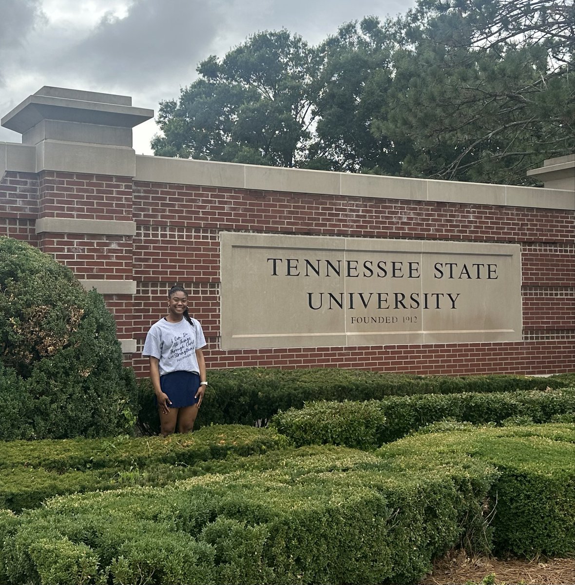 NylaJohnson2027's tweet photo. A few moments from my visit to Tennessee State University! Grateful for the opportunity to tour campus, learn more about the program, and spend time with the coaching staff. Thank you for making me feel so welcome! 💙🐯🏀 @TSUTigersWBB @DupreeCandice @Coach_Brown_TSU 
#TSU #TennesseeState