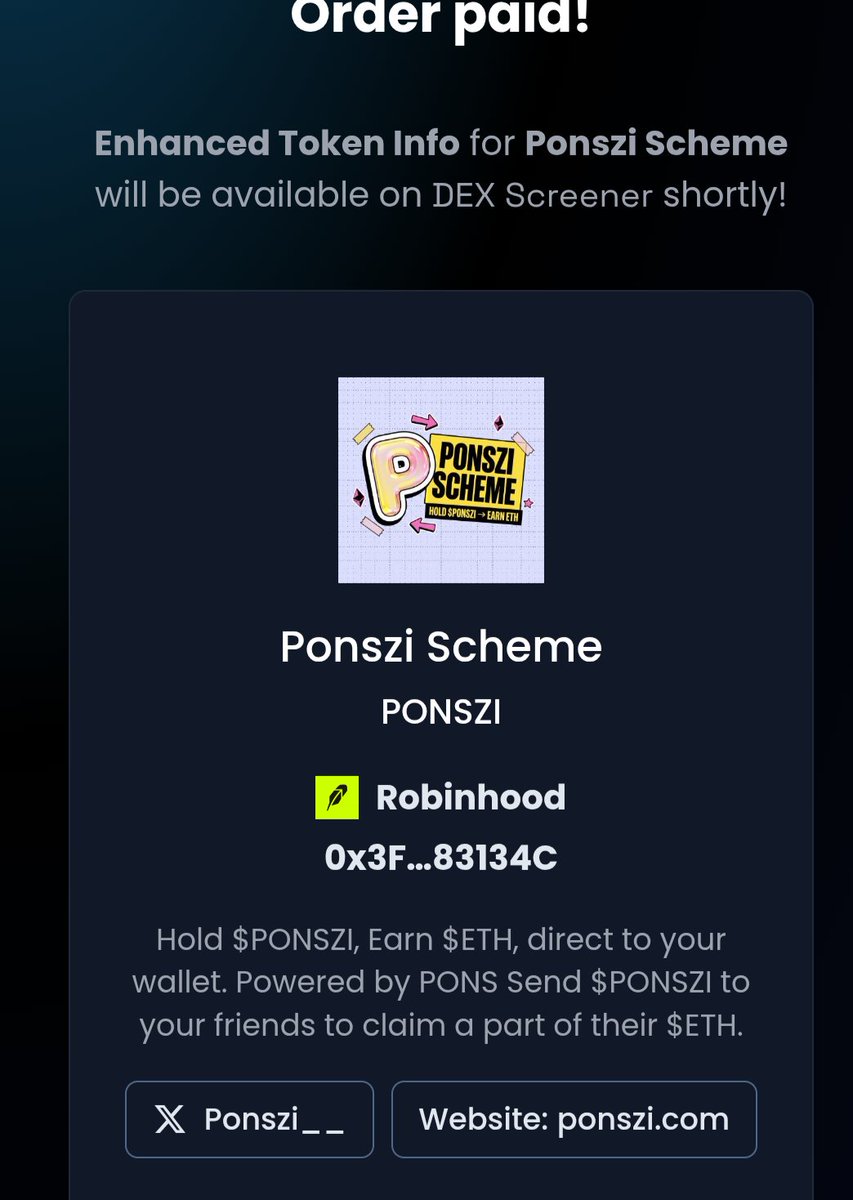 Ponszi__'s tweet photo. Dex paid https://t.co/hDTz4AxoTg