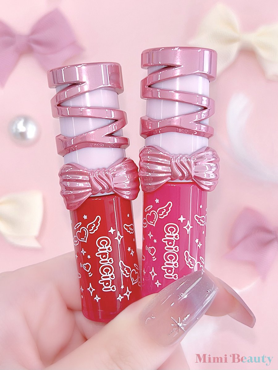 CipiCipiのリボンティント限定色🎀 パケのイラストも最高に可愛い🪽