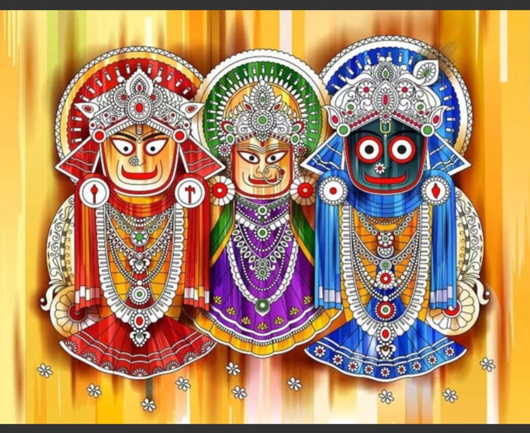KumarSunit9's tweet photo. विश्व प्रसिद्ध जगन्नाथ धाम रथ यात्रा, इस वर्ष 16 जुलाई से शुरू हो 24 जुलाई तक चलेगी; पुरी रथ यात्रा की हार्दिक शुभमंगलकामनाएँ।

"सनातन धर्म की जय हो, जय जगन्नाथ।"
 
महाप्रभु श्री जगन्नाथ जी, श्री बलभद्र जी एवं माता सुभद्रा जी की कृपा दृष्टि; हमसबों पर सदा बनी रहे। https://t.co/tn55U2vBf8