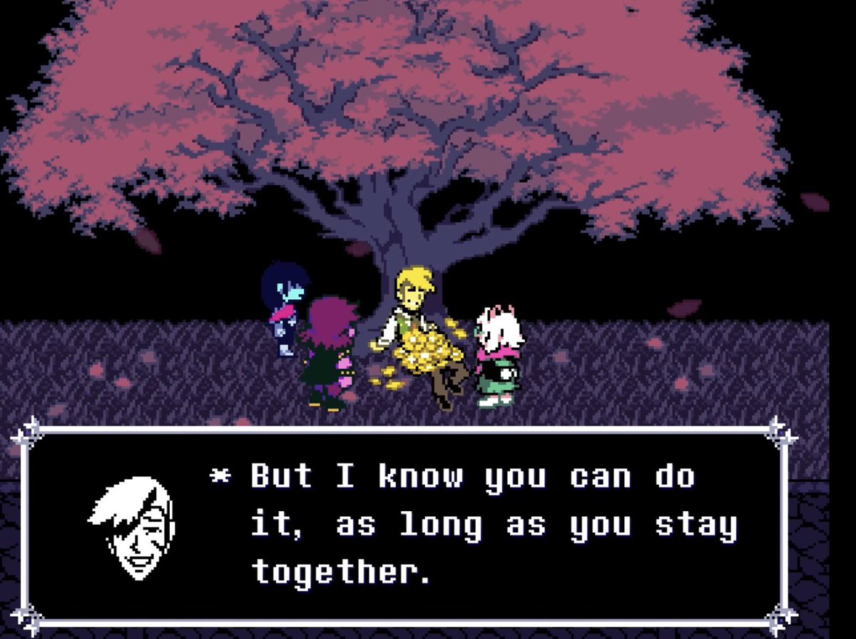 thebigmoop_'s tweet photo. very scary how he excludes Ralsei here https://t.co/A2AzipOovC
