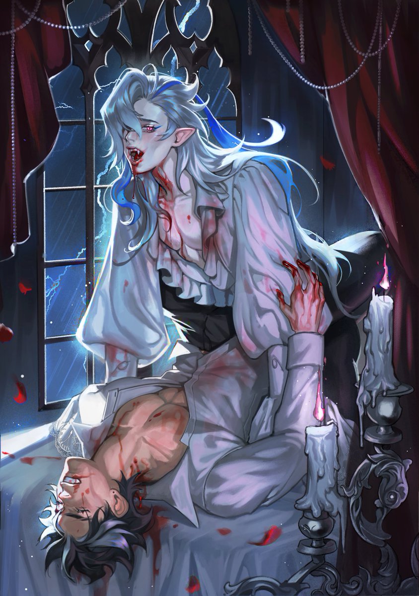 Hoshi_sama2's tweet photo. let me taste you 🩸🩸🩸
#wriolette #Neuvillette ⛓ https://t.co/5ZkhUrDUIg