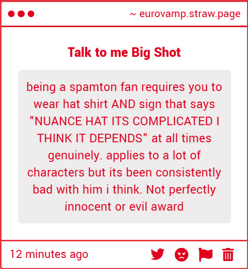 Kat the Cyber Vamp (DELTARUNE SPOILERS!) tweet media