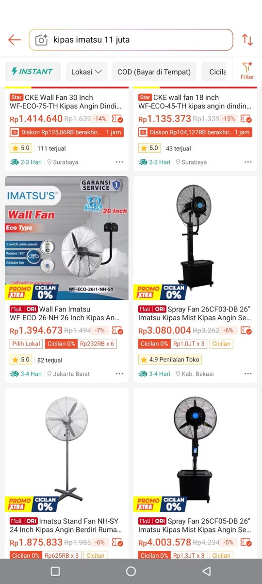 Threadforge_'s tweet photo. 🚨 STOP SCROLL! Kipas Angin Rp11 Juta Terbongkar di DPR, Sedangkan di Shoope tidak ada harga segitu

Dalam rapat DPR, muncul sorotan soal pengadaan kipas angin.
- Cosmos: ±Rp300 ribu
- Imatsu: ±Rp11,464 juta

Selisih nya tidak masuk akal.
Dia sendiri yang mengatakan harga 11 juta, tapi dia juga mengatakan, " saya tidak tau persis harganya"
🤣🤣
