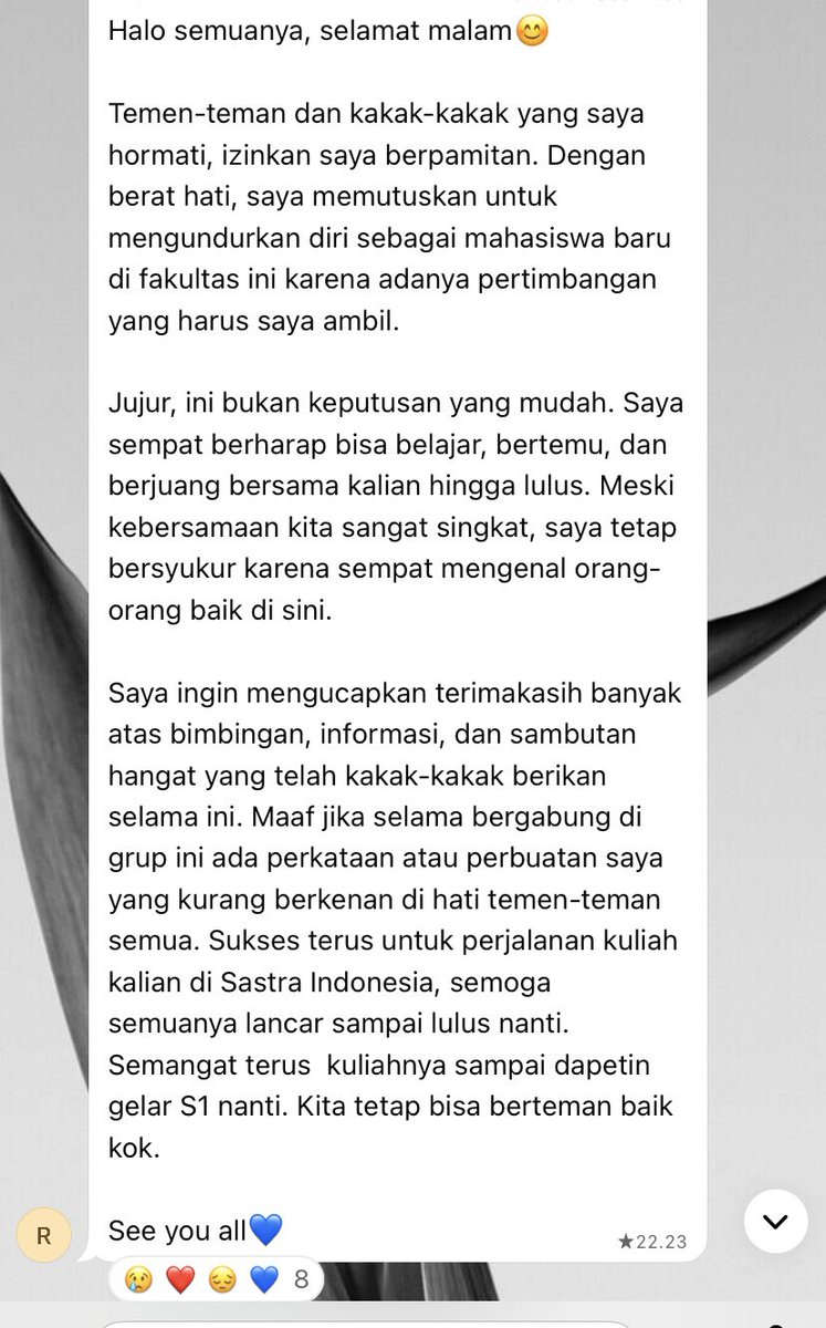 bukanfufa's tweet photo. sedih bgt… udh ada 4/5 tmn prodiku yg mengundurkan diri… https://t.co/pBdQ9tHQAC