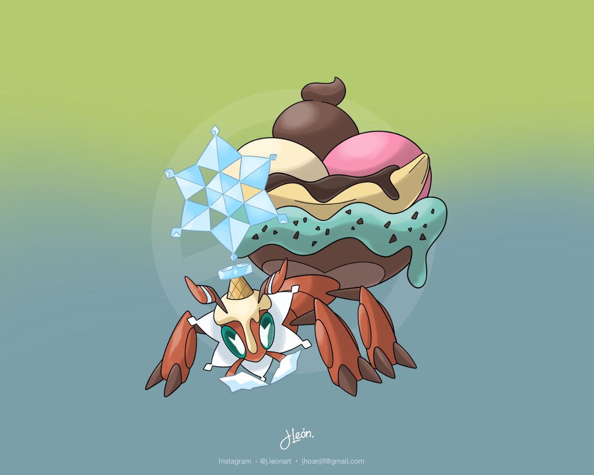 sarivalregion's tweet photo. While in its ice tera crown Sweetant is able to tera evolve in Sarival. Done by @jhoanjlf 

Tera Sweetant(Bug/Ice)
Ability: Thick Fat
Tera Stone: Sweetantera
Based on an ant, anthill, banana split, and melted ice cream.
Melted ice cream and Ice Tera crown combination. https://t.co/PxhDwxv4eb