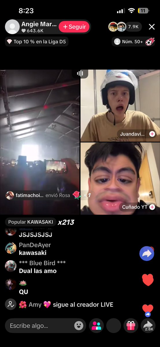 kawasakiwii's tweet photo. bye estaba viendo un live y d la nada aparecían unos cabrones https://t.co/lA6AW58AC5