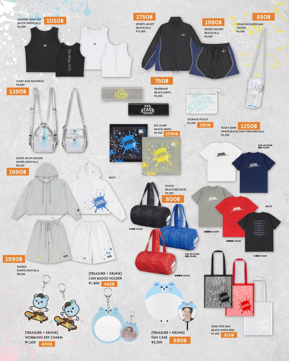 YunaXoss1's tweet photo. รับหิ้ว popup yogohama TOKYO 🇯🇵

TREASURE THE STAGE 2026 NEW WAV : LIVE IN JAPAN GOODS 

♡ ราคาตามภาพ
♡ หิ้วกลับไทย 21/07
♡ ยอดทุกๆ 8,000เยน ได้รับเบเน 1 ใบ

ค่าส่งเหมา 50฿
dm~
#ตลาดนัดเด็กสมบัติ #ตลาดนัดtreasure https://t.co/gkNpcAUnV3