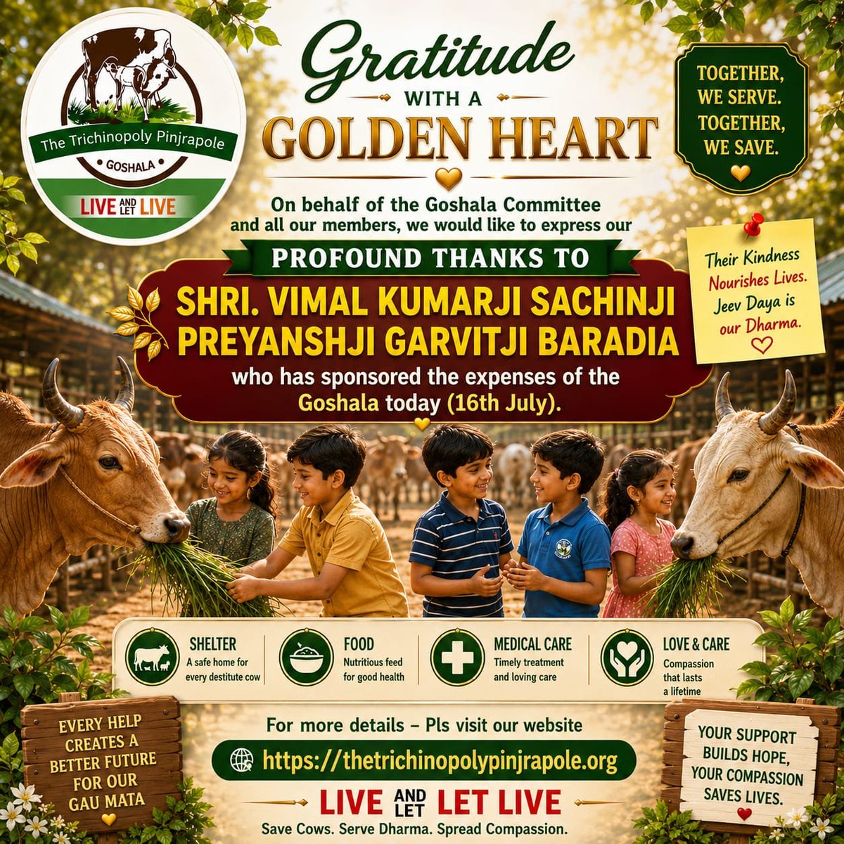 GoshalaTrichy's tweet photo. #SaveTheCows #LiveandLetLive #SupportCows #CowRescue #CowsNeedHelp #HelpSaveCows #DonateToCowCharity #ProtectOurCows #CowsDeserveLove #HelpCowsInNeed #CowsArePrecious #DonateForCattle #SupportCowWelfare #Savecows #Gauraksha #Gauseva #Gaupooja #Goshaladonors https://t.co/uJh7pwf2H7