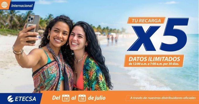 MkDTCA's tweet photo. Ya comenzó!!!
Multiplique su saldo 5 veces y obtenga internet ilimitado por 30 días 
#RecargaInternacional https://t.co/RijwSNBD8S