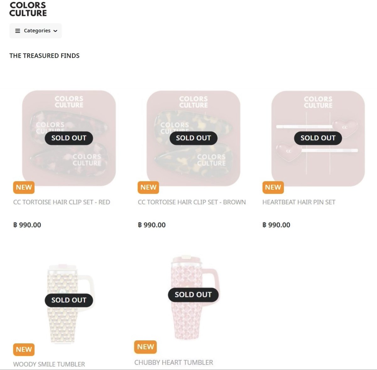 ppkritt_fc's tweet photo. The Treasured Finds Collection ตอนนี้ Sold out เป็นที่เรียบร้อยทุกสินค้านะคะ❤️

#CCTheTreasuredFinds #CCItem 
#ColorsCulture #PPKritt https://t.co/q8Kq2tKMlo