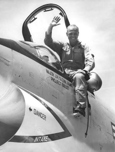 CoffeeNGrit's tweet photo. Good Thursday Morning!    Are you ready for another edition of Today in Marine Corps History?

July 16, 1957: Three Hours and Twenty-Three Minutes Across America

On the morning of July 16, 1957, a Marine Corps major named John Glenn strapped into a Vought F8U Crusader at Los Alamitos, California, lit the afterburner, and pointed the nose at New York. Three hours and twenty-three minutes later, he touched down at Floyd Bennett Field, becoming the first pilot to average faster than the speed of sound across the United States.

They called it Project Bullet because Glenn calculated his average speed would exceed the commonly cited muzzle velocity of a .45-caliber pistol round.  The flight was a beast of planning. The Crusader couldn't make the trip on internal fuel, so Glenn had to hit three aerial refueling rendezvous along the route, causing him to drop from screaming supersonic speed down to the crawl of a propeller-driven tanker, taking on fuel, then climbing and accelerating back through the sound barrier each time. His photo-reconnaissance version of the Crusader carried cameras rolling much of the way, recording a continuous strip of America below while Glenn made history above it.

The flight earned Glenn a Distinguished Flying Cross and introduced him to the American public.  A combat veteran of both World War II and Korea, Glenn had flown dozens of combat missions in the Pacific before returning to Korea, where he later flew F-86 Sabres on exchange with the Air Force and shot down three MiG-15s.  Almost overnight, he became known as the fastest man across America. Two years later, NASA came calling. Glenn was selected as one of the original Mercury Seven astronauts, and on February 20, 1962, he became the first American to orbit the Earth.  

Beyond setting a record, Project Bullet demonstrated that the Crusader’s engine could sustain combat power and full afterburner across an entire continent.  Valuable proof for the Navy during the Cold War.  

Before the ticker-tape parades, the Senate, and the shuttle flight at age 77, there was simply a Marine Corps major, a Crusader, and one unforgettable morning over America.

Three hours and twenty-three minutes from California to New York. Imagine watching an entire continent disappear beneath your wings in a single morning. What a ride that must have been.