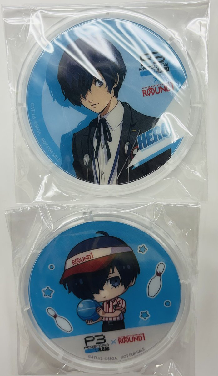 info＞ #ペルソナ3リロード ラウンドワンコラボのアクリルコースター