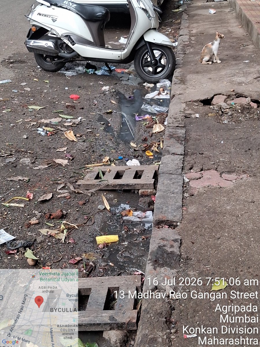 MMulla_Activism's tweet photo. Reminder2

@mybmc @mybmcWardE
@mybmchealth
@mybmcSWM 
Urgent attention require on drainage cleaning &amp; pest control
Mosquito &amp; housefly breading due to open drainage
No action on complt no.066599
Negligence in duty

#LOC Deeplaxmi Building, Madhavrao Gangan Marg, Agripada, Mum- 11 https://t.co/ESoHOzgWiX
