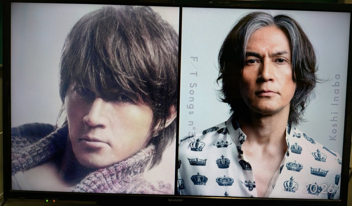 archer_30's tweet photo. Google TV の何がいいってスクリーンセーバーを自分のお気に入りの画像に設定したらGoogle TVさんが自分で考えて似たようなポージング写真を並べてくれる
そして稲葉さんの若い頃と現在みたいな比較画像が勝手に出来上がってスクリーンセーバーを眺めるのがすこぶる楽しい😍
 #Bz  #稲葉浩志 https://t.co/JpPKOZeNAj