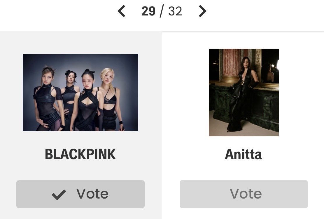 blinksunitedtwt's tweet photo. Billboard’s Fan Face-Off 2026: Round 1

Blinks, let’s VOTE! 💪🏻

👉🏻 https://t.co/WCPGwkm73T https://t.co/jDIyvCpunp