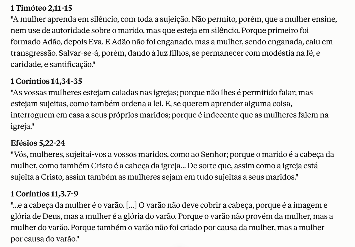 papstocastic's tweet photo. E nem é exagero
 
a emenda dela literalmente significa "o livro ser religioso não desfaz misoginia"

e a biblia diz isso https://t.co/sXFxw0cmSB