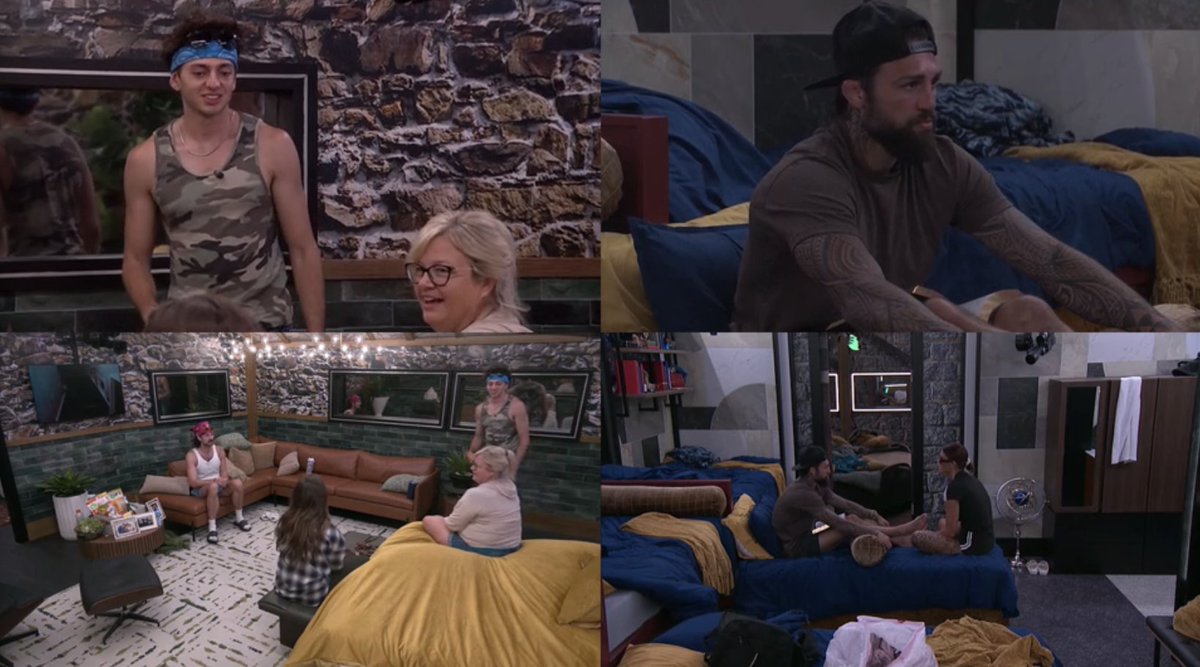 BB_Updates's tweet photo. Drew- I think vote out Ashley no matter what now. Barrett- And if Ashley wins, vote out Yash #BB28 https://t.co/6DxtihCmCH