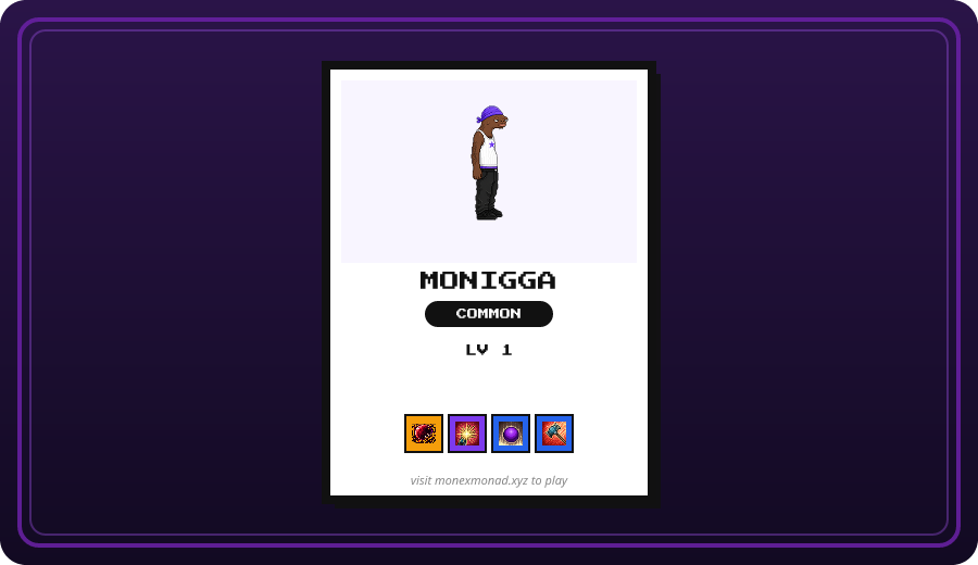 MonExMonad's tweet photo. @Brother_Joki that 5-ball session cooked — 2 Rare, 1 Uncommon, and 1 Common. eyes on Rare Shramp, Rare Monhorse, and Uncommon Chog. Salmonad got away. they're in your box — open monexmonad to check them out. (3/4 @ replies left today) https://t.co/K1WyJWTAIG
