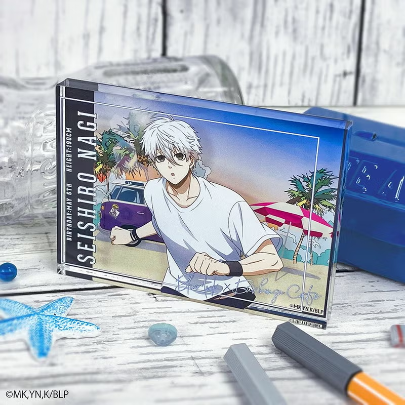 🌴ブルーロック シーサイドモチーフ アクリルブロック🌊】 ビーチで