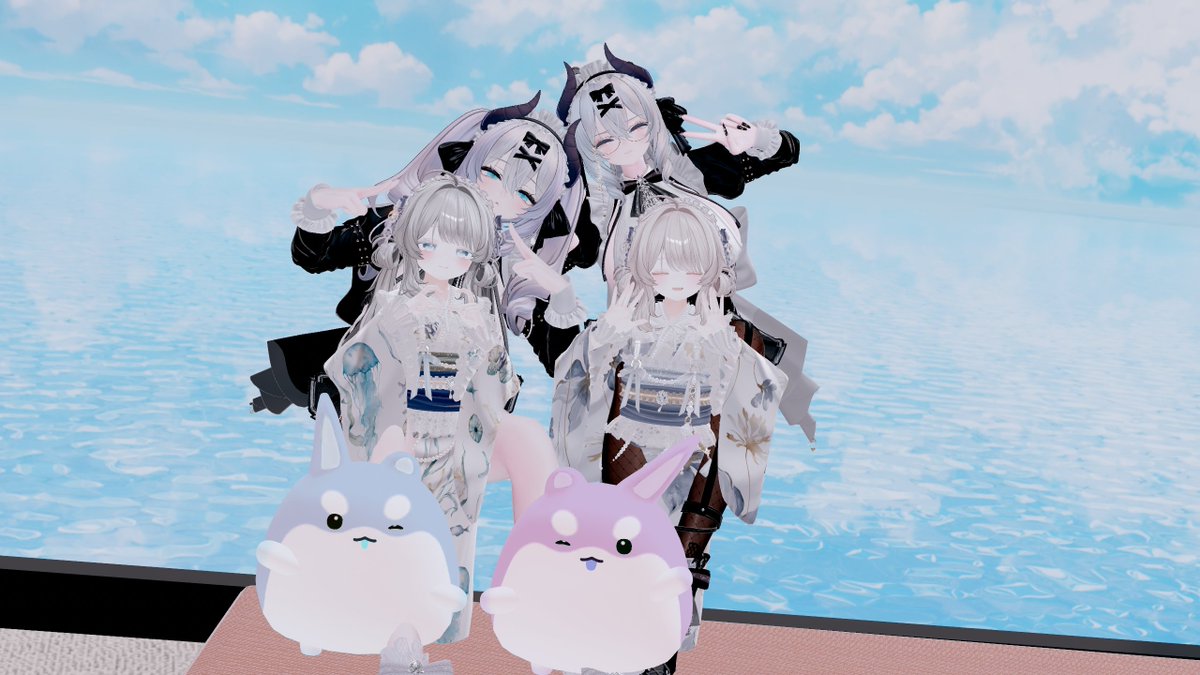 _zant_y_'s tweet photo. なんか久々にちゃんとぶいちゃした

#双子改変集会 https://t.co/69bgLU5lfq
