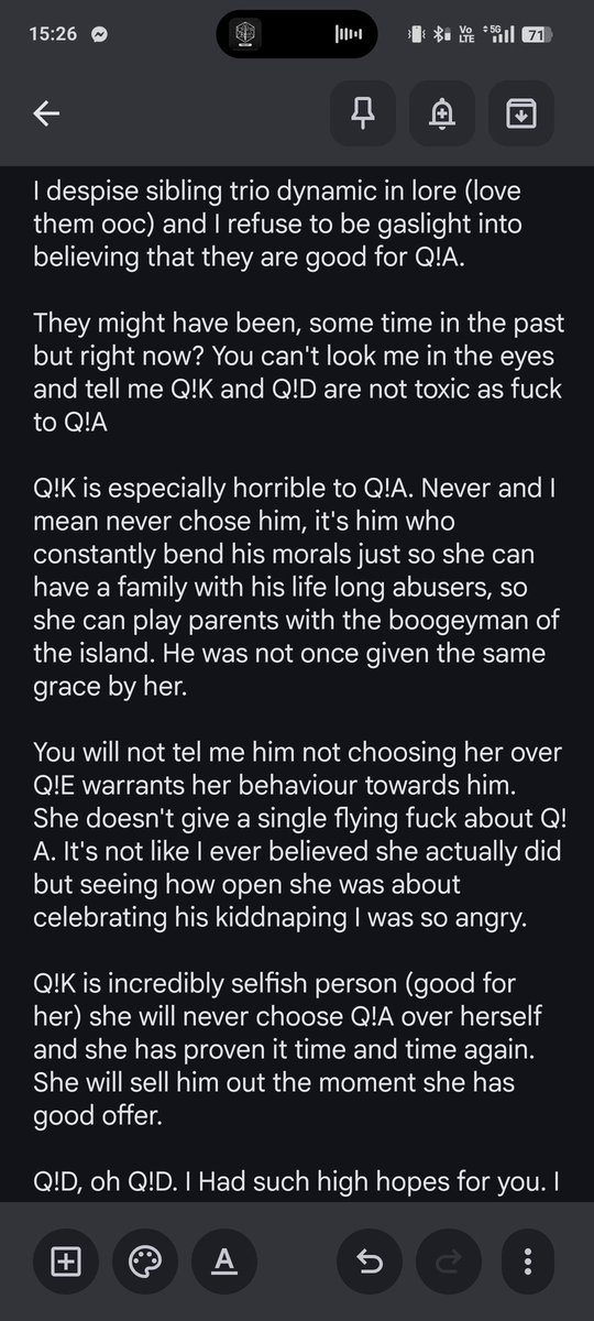 furaena's tweet photo. 🧵 Refuting every single one of this fool’s points because I refuse to let anyone talk down on q!Katie: https://t.co/h0FTHrAlDJ