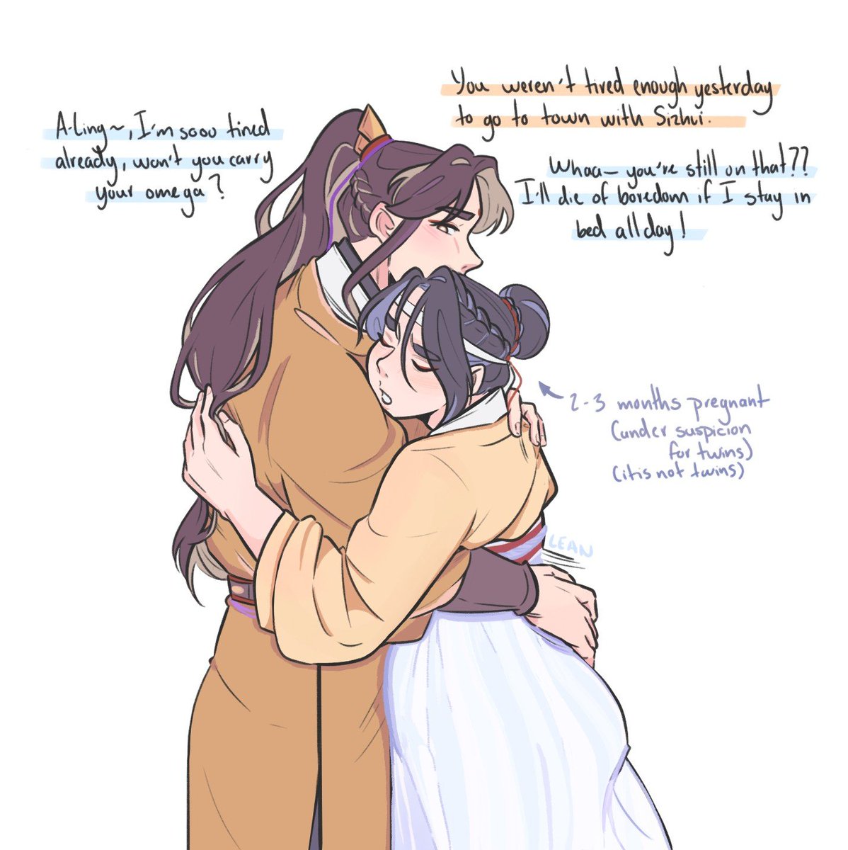 ricesinsoup_'s tweet photo. i wanted lingyi height comparison from teens to adults and i ended up with pregnant jingyi again..... https://t.co/eVwmEyLxfc