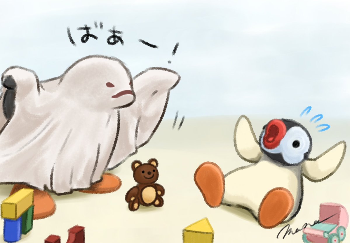 mothra529's tweet photo. 今更ながらくまさんのぬいぐるみのお口を修正しました🧸この絵を見返すたび毎回モヤモヤしてた…笑 ピングーのくまさんぬいのお口はこうじゃなくちゃ:･) 
#ピングー #ピンガ https://t.co/gczRlDwtKh