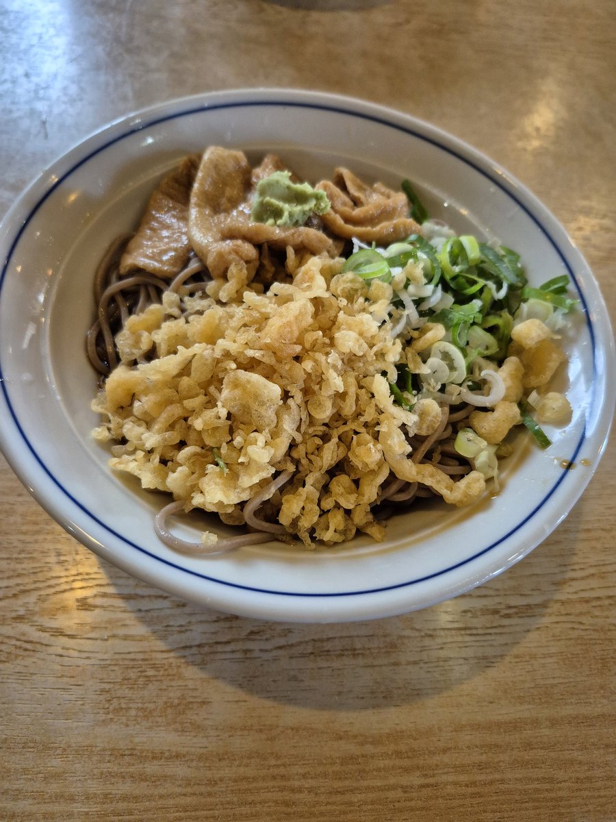 SinSinGucci's tweet photo. 岐阜のソウルフード
冷やしたぬきを食し満足満足
油揚げ天かすワサビ絶品でした
#更科 https://t.co/65ZMLwzZW0
