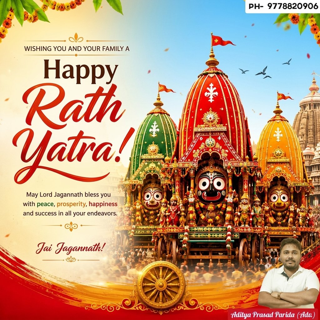 AdityaP79935973's tweet photo. त्वमेव शरणं नाथ, जगन्नाथ नमोऽस्तु ते॥
Surrender to the Lord of the Universe and find eternal peace.

ll जय श्री जगन्नाथ ll
Happy Rathyatra to you 🙏🏻 https://t.co/NVhLkoB8Qx