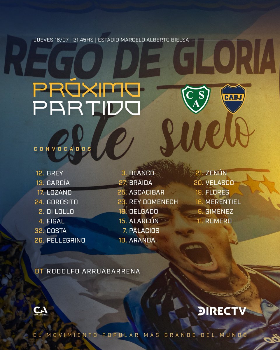 Rincon_DeFutbol's tweet photo. 🟢 SARMIENTO - BOCA 🔵🟡

Jueves 16 de julio
🏆 COPA ARGENTINA - 16avos de Final 
🕤 21:45 Hrs.
🏟️ Marcelo Bielsa 
👤 Nazareno Arasa 
🚩 José Castelli 
🚩 Federico Cano
4️⃣ Bryan Ferreyra 

#CopaArgentina #Argentina #RDF #Sarmiento #Boca https://t.co/rFyhKcJUhV