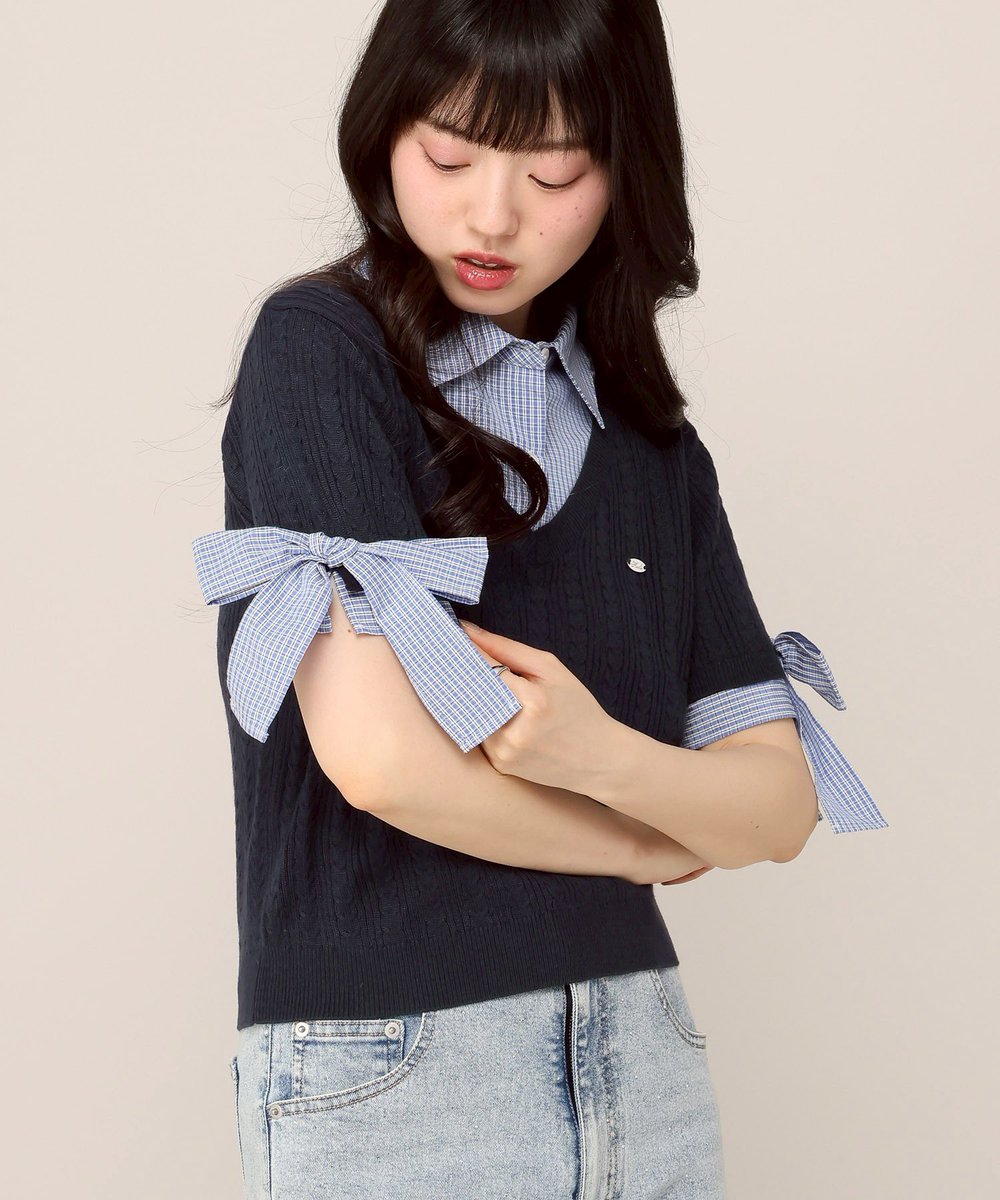 heather_love's tweet photo. ヘザーの柄シャツのレイヤード風
デザインが可愛い
ドッキングデザインのサマーニットが
今アツい!!✨
リボンモチーフのデザインは
主役級の可愛さで
みんなを目を惹くこと間違いなし❤︎
#Heather https://t.co/jyvq5tyYyc