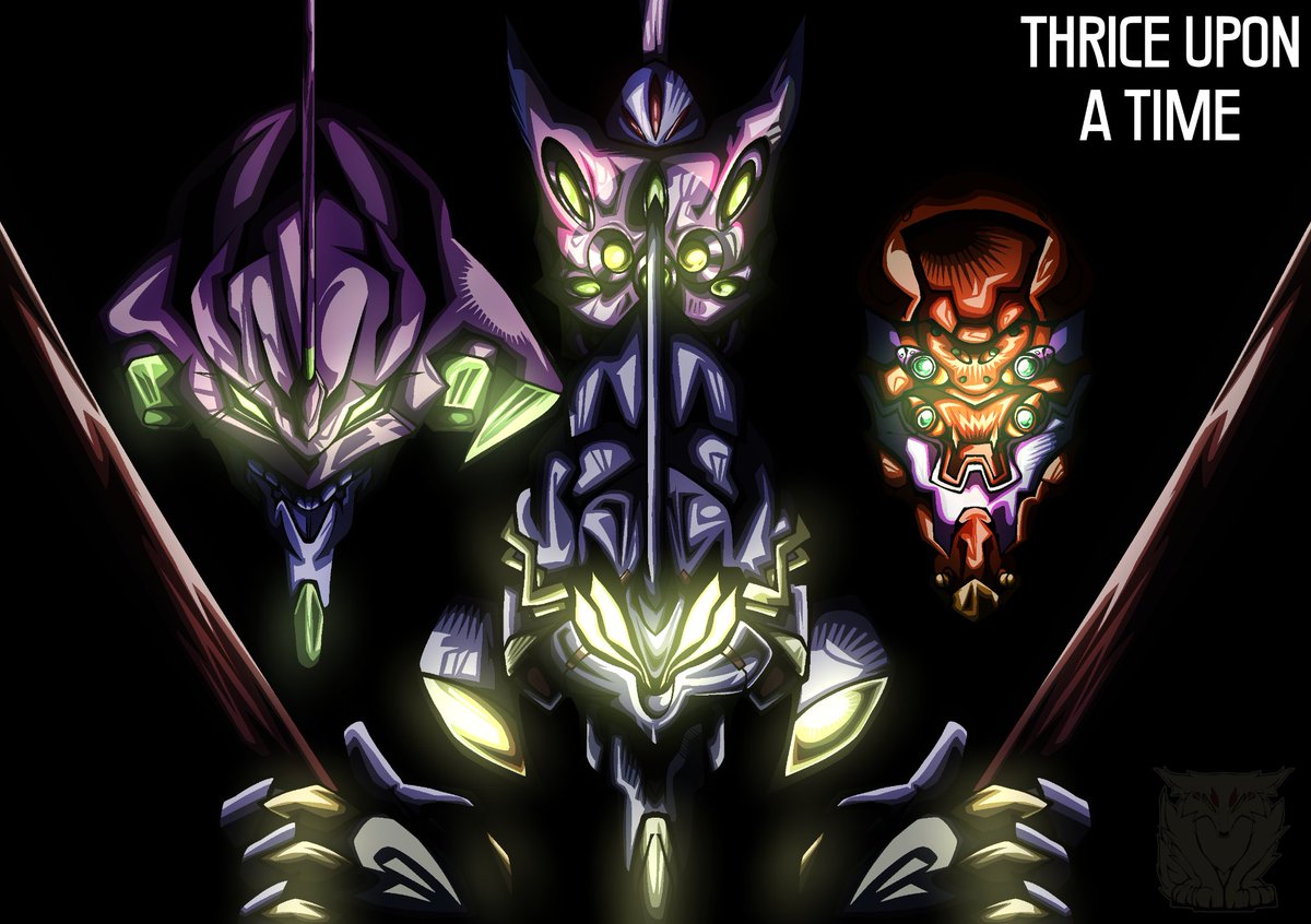 Ahoi_Okami's tweet photo. Thrice upon a time... Goodbye, all of Evangelion! [Art by me]

#fanart #evangelion https://t.co/JWU0yH2tHG