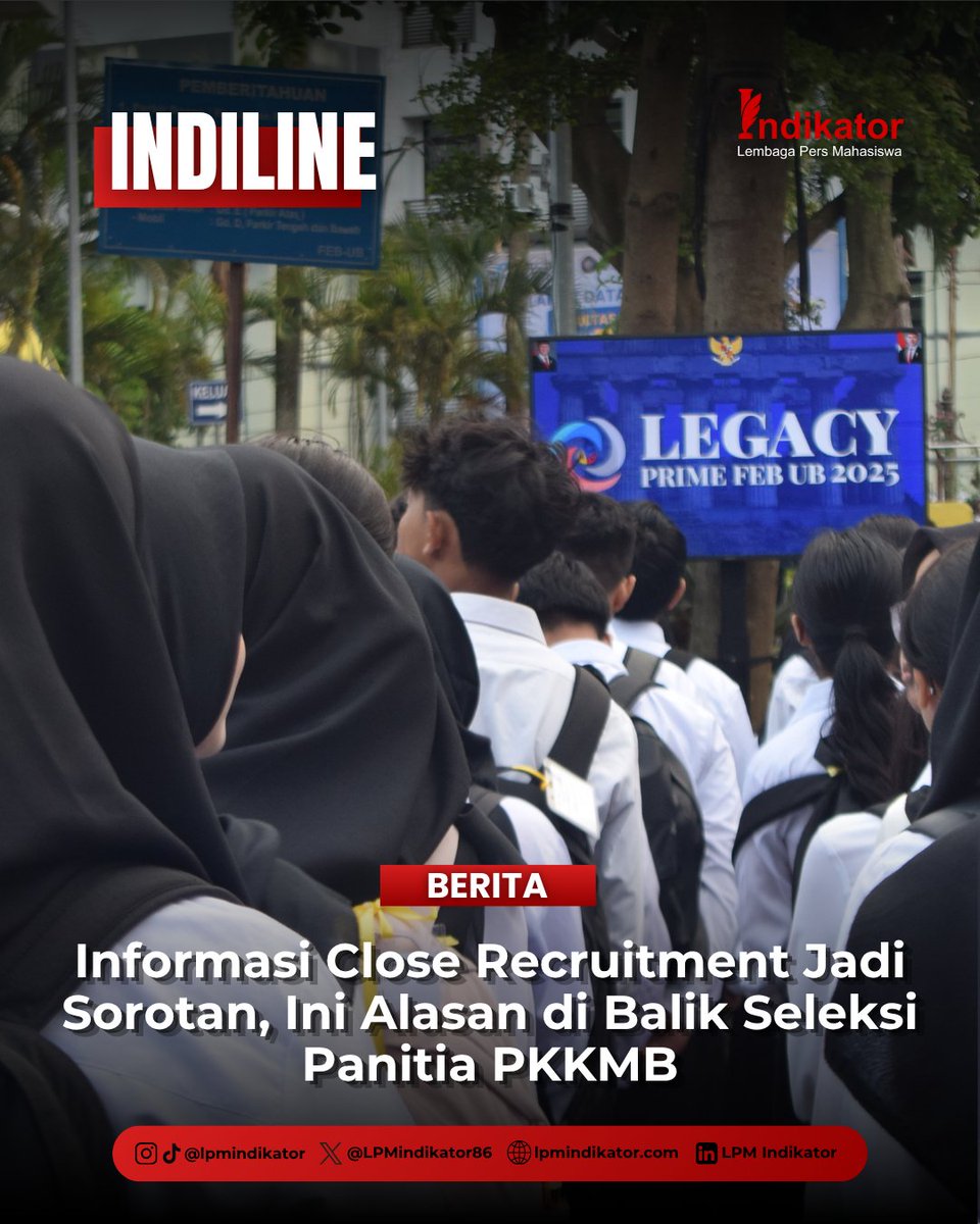 LPMIndikator86's tweet photo. [BERITA]

"Informasi Close Recruitment Jadi Sorotan, Ini Alasan di Balik Seleksi Panitia PKKMB" https://t.co/8oVZEZ82FC