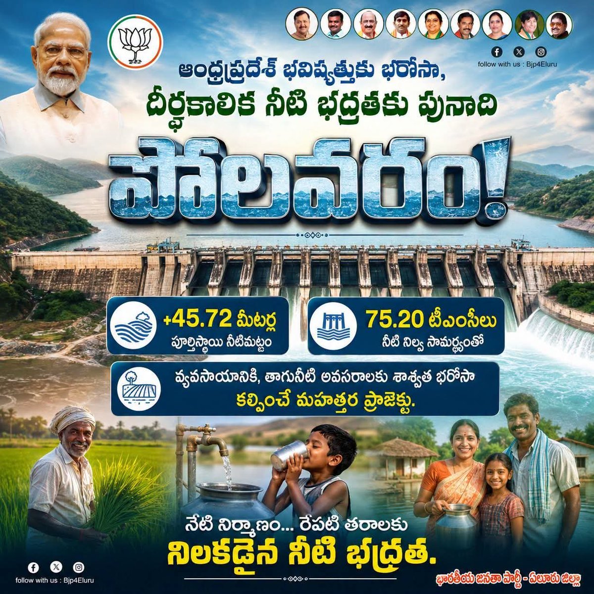 cctravikumar's tweet photo. #polavarammodivaram
పోలవరం నిర్మాణానికి కేంద్ర ప్రభుత్వం నిరంతర సహకారం అందిస్తోంది. 2026 మార్చి వరకు ₹23,468.90 కోట్లు విడుదల,2026–27లో మరో ₹3,330 కోట్ల కేటాయింపుతో మొత్తం కేంద్ర సహాయం ₹26,798.90 కోట్లకు చేరింది.
#Polavaram #BJP4AP #BJP4Andhra
#PolavaramModiVaram https://t.co/i7J4V3gycu