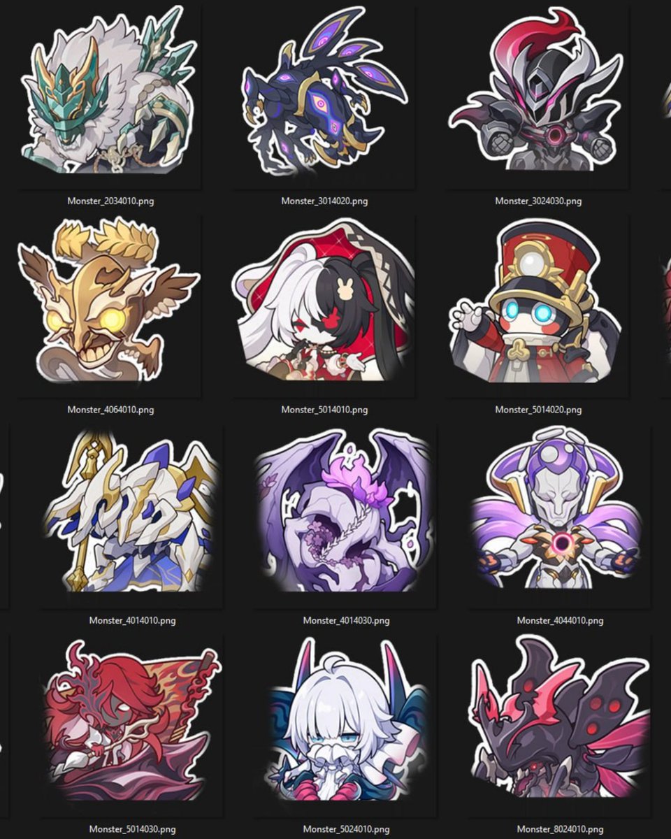 StarRailVerse1's tweet photo. 4.5 NEW STICKERS FOR MONSTERS 

Via hiragara 

#HonkaiStarRail https://t.co/fr2C0fFSEd
