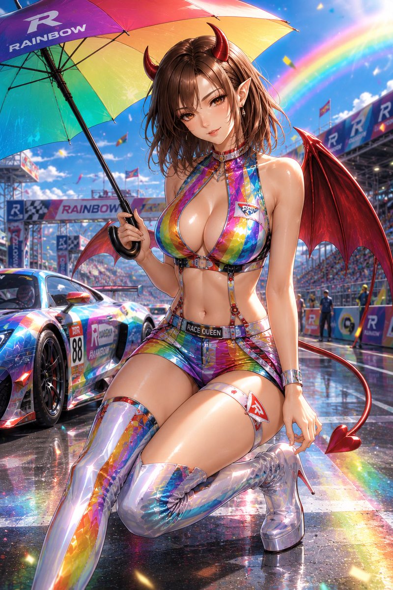 日淘市集公式アカウント08　Y2446 アシスタ⭐️ 激レア24インチ ブ AI木曜日のRQ #AIイラスト こんにちは。 イベント参加します！ 「虹の