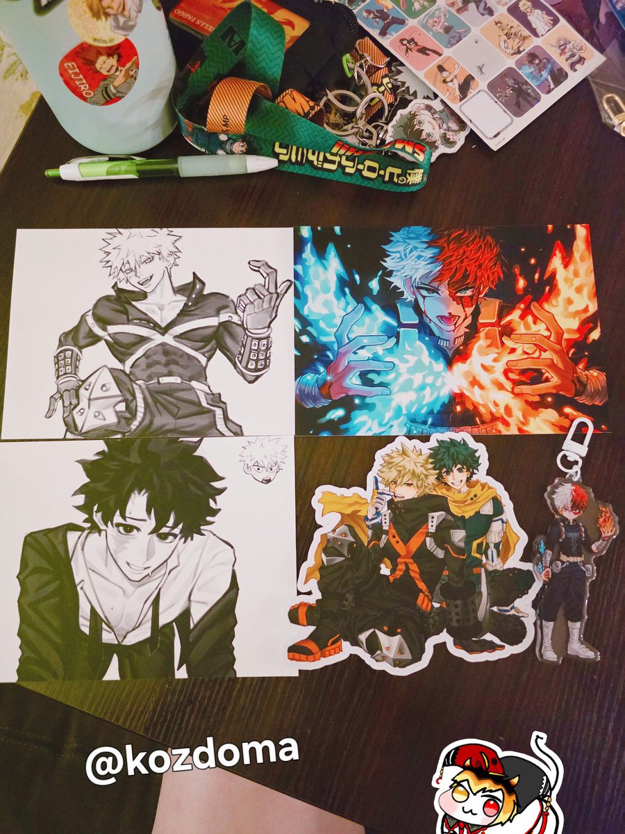 Circuit_scars's tweet photo. My anime expo Haul finally! Aaaaa!! 
( ⭑•̀ᴗ•́ )✧ 🧡💚🍀💥 https://t.co/PXGiNgZxFj